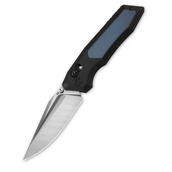 United Force Folding Pocket Knife – 2.98" S35VN Satin Blade, Blue & Black G10 Inlay Handle, Black Titanium Clip | Premium Compact EDC Knife for Camping, Hiking & Everyday Carry
